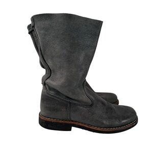 Roots Tribe Roll Over Boots Dark Gray Gum Sole Womens 7.5 HeritageCore